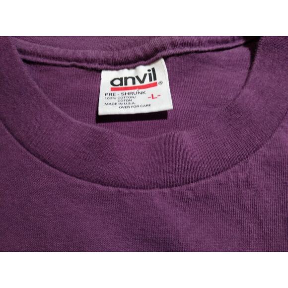 Vintage Dallas Texas Anvil Tag Embroidered Single Stitch T Shirt Womens Sz L USA - Picture 4 of 4